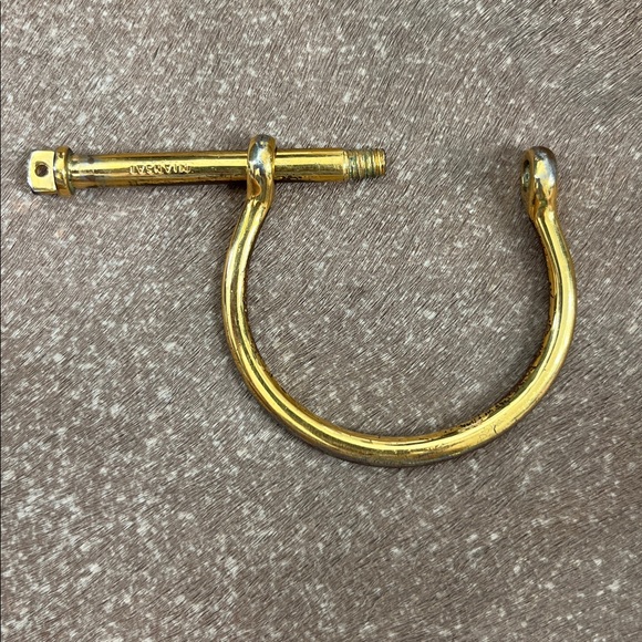 Miansai Screw Cuff Gold Bracelet Polished Plated Gold Unisex - Picture 6 of 7